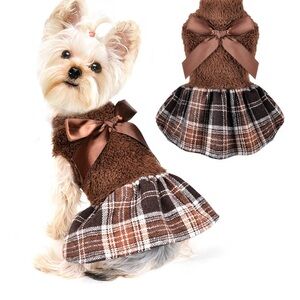 Fleece Hoodie Sweater for Small Dogs, Warm Clothes for Chihuahua Yorkie
